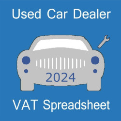 Used Car Dealer Accounting & VAT Spreadsheet - 2024 ROI version